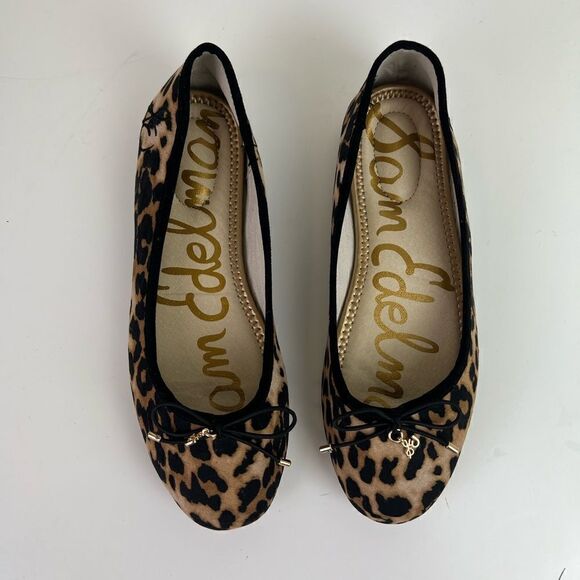 Sam Edelman Animal Print Ballet Flats - Felicia size 3 Big Girl - Picture 3 of 7